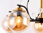 Подвесная люстра TR9072/5 BK/TI черный/янтарь E14 max 40W D620*420
