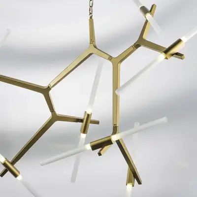 742143 Люстра STRUTTURA 14х6W (led) G9 ЗОЛОТО МАТОВЫЙ Lightstar