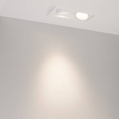 Светильник MS-VORTEX-BUILT-S210x117-2x20W Day4000 (WH-WH, 40 deg, 230V) (Arlight, IP20 Металл, 5 лет)