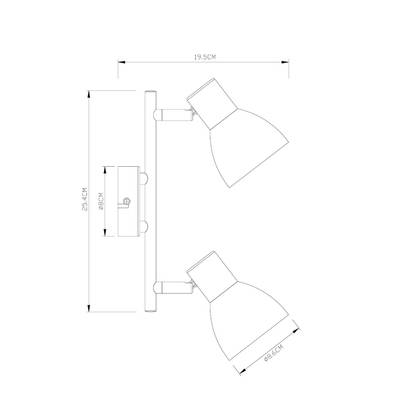 Спот Arte Lamp FALENA A3117PL-2WH, 2хE14