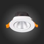 ST211.548.06.24 Св-к встр. Белый LED 1*6W 4000K 480Lm Ra80 24° IP20 D86xH50 220-240V