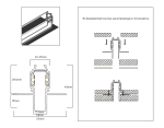 Шинопровод 3м встраиваемый под ГКЛ 12,5мм Magnetic standard 48V 10mm GL1925 BK черный IP20 3000*55*43