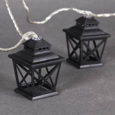 A-506 гирлянда светодиодная, провод прозрачного цвета длиной 2,8м, 10 насадок (фонарик)