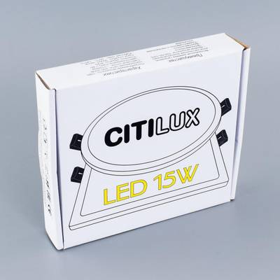 Citilux Омега CLD50R151 LED Встраиваемый светильник с диммером Матовый Хром