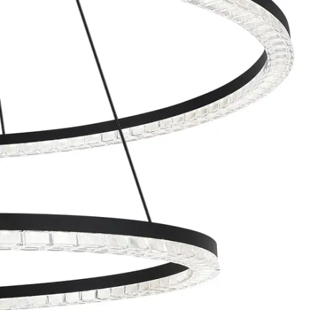 SL1018.403.02 Светильник подвесной ST-Luce черный/прозрачный LED 2*96W 4000K