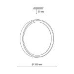 7627/CL PALE SN 122 Светильник пластик/белый/венге под дерево LED 30Вт 4000К D330 IP43 WOODI