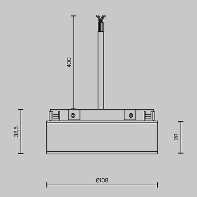 Источник напряжения встраиваемый Basity 48V, 100Вт, черный, TRA172DR-100W-B. TM Maytoni