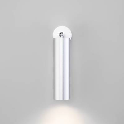 Настенный светодиодный светильник в стиле минимализм 20128/1 LED серебро
