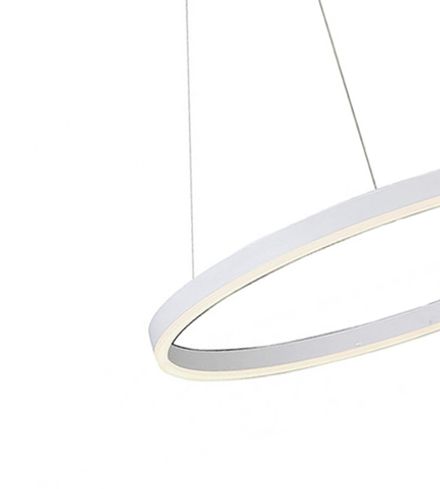 08212,01A(4000K) Подвес Тор белый d40 h150 Led 23W (4000K) 2 типа крепления