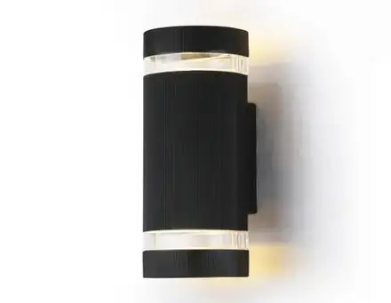 Светильник уличный настенный архитектурный ST2562/2 BK/CL черный/прозрачный IP54 GU10/2 max 35W 235*100*65