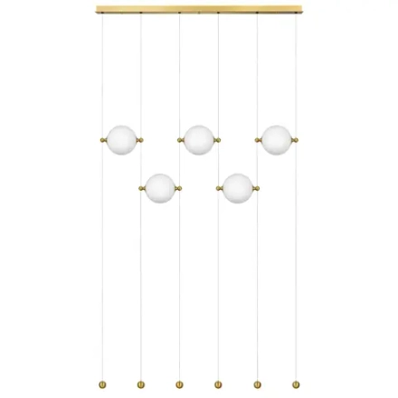 815501 Люстра DAFNE LED 5x8.5W ЛАТУНЬ 3000K Lightstar