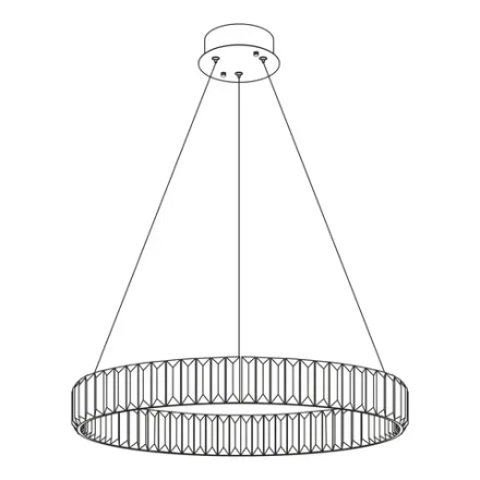 Citilux Чезаре CL338161 LED Люстра хрустальная с пультом Хром