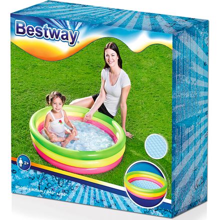 Бассейн круглый надувной 102*25 см, 62 л, Summer 51104 Bestway