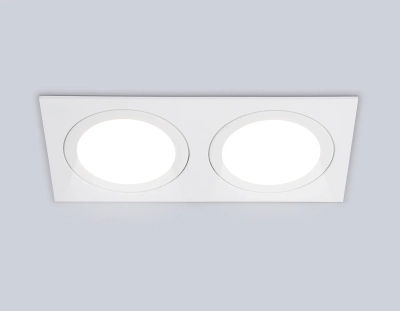 Светильник встраиваемый TN6612/2 WH белый IP44 GX53/2 max 15W 215*110*24