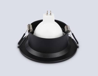 Светильник встраиваемый TN102809 BK черный GU5.3 D90*35