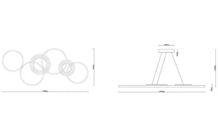 Подвесная люстра Arte Lamp STARDUST A2452SP-100BK, 1хLED