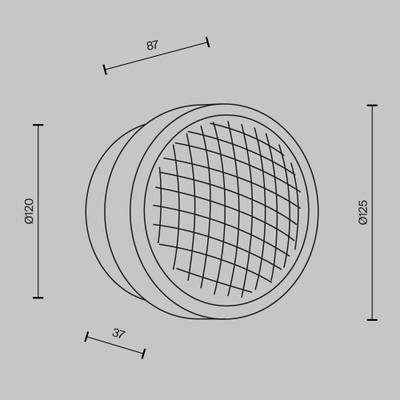 Настенный светильник (бра) Olo 2700-4000К 6Вт MOD493WL-L6BSK. TM Maytoni