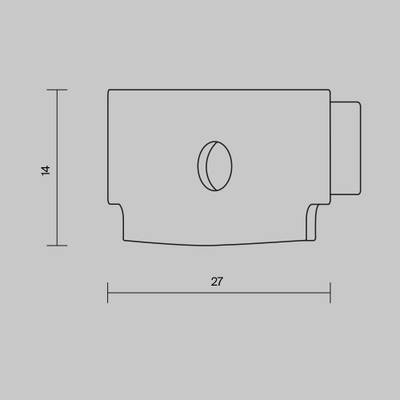 Комплект заглушек (для профиля ALM011S-2M/ ALM-6114-S-2M) 10шт., ALM011EC. TM Maytoni