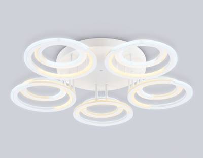 Светильник светодиодный потолочный FA8944/5+5 WH белый 132W 3000-6000K D735*115 (ПДУ ИК)