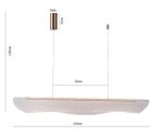 08020-120AS,20 Подвес Майра бронза w120*30 h150 Led 37W (3000K)