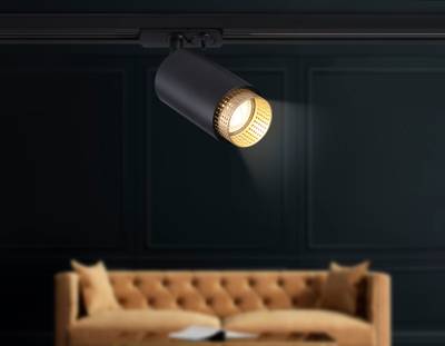 Светильник трековый GL5162 BK/GD черный/золото GU10 max 12W D60*190