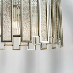 712054 Люстра AGAVE 5х40W E27 СЕРЕБРО С ПАТИНОЙ/ПРОЗРАЧНЫЙ Lightstar