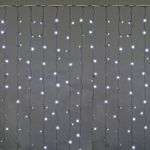 A-943 WW/W FLASH сведодиодный занавес 2*2м 300LED, провод темно-зелёный