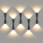 4291/10WL HIGHTECH ODL22 373 черный/металл Настенный светильник IP20 LED 10W 453Лм 3000K ANIKA