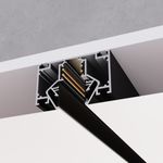 ST047.439.02 Шинопровод 48 под натяжной потолок  ST-Luce Черный Длина 3 000мм (Заглушки 2+2 в ком)