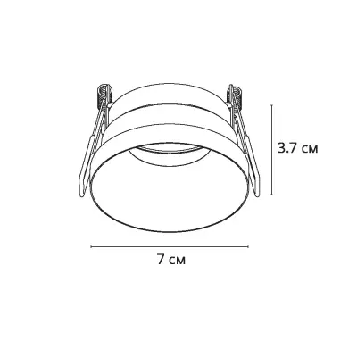 Точечный встраиваемый светильник Arte Lamp DUCRE A8094PL-1BK, 1хGU10