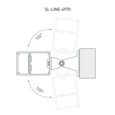Профиль с экраном SL-LINE-4970-2500 WHITE+OPAL (Arlight, Алюминий)