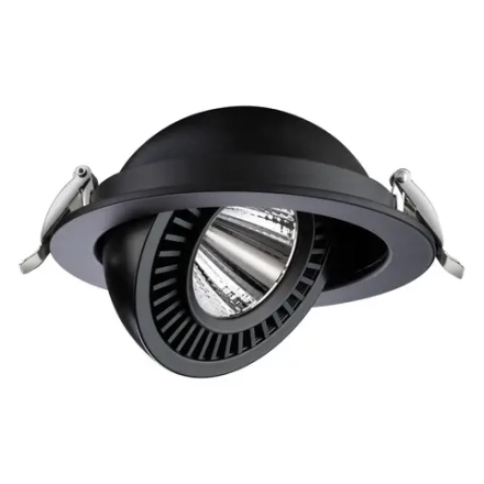 358818 SPOT NT21 530 черный Светильник встраиваемый светодиодный IP20 LED 18W 1600Лм 4000K 220V GESSO