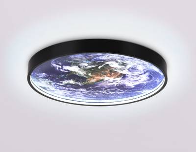 Светильник светодиодный настенно-потолочный FW11131 BK черный 15W LED 3000-6400K D240*38