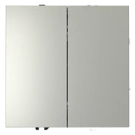VLS020505 Перекрестный переключатель встраиваемый VOLTUM S70 двухклавишный 10А, (сталь). (ТМ Maytoni)