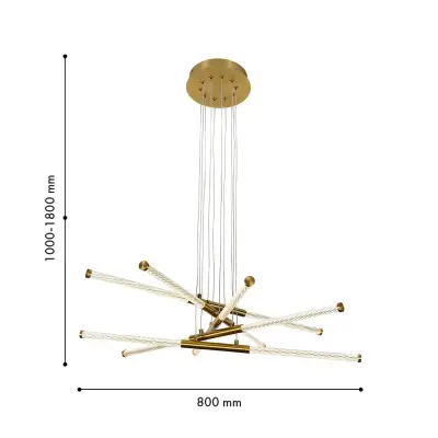 Подвесная люстра Vigas 4469-5P, LED*55W, 7000LM, 4000K. ТМ F-Promo
