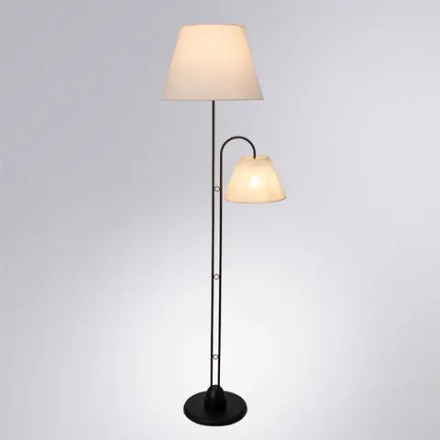 Торшер Arte Lamp ALEA A5068PN-2BK, 2хE27