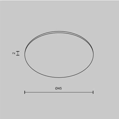 Стекло для пылевлагозащиты IP44 для светильников серии Dip 15Вт Glass001-D45. TM Maytoni