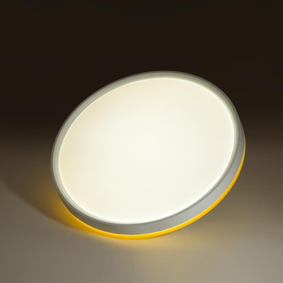 7709/EL COLOR SN 154 Светильник пластик/желтый LED 70Вт 3000-6000К D500 IP43 пульт ДУ KEZO YELLOW