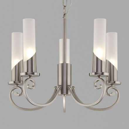 Умная подвесная люстра 60117/5 никель