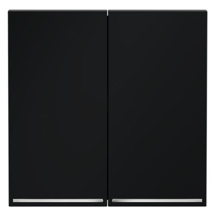 VLS000407 Клавиши для выключателя/переключателя двухклавишного с подсветкой, S70 (графит). (ТМ Maytoni)