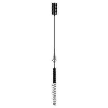 5459/4L L-VISION ODL_EX26 041 черный глянцевый/прозрачн./металл/стекло/эпоксидная смола Подвес LED 4W 3000K 154Лм KOLOS