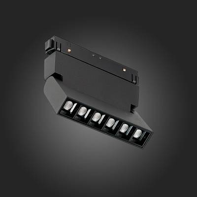 ST364.446.06 Магнитный трековый светильник Черный LED 1*6W 4000K 532Lm Ra&gt;80 36° IP20 L120xW22xH108 48V