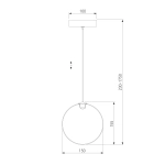 Подвесной светильник 50231/1 LED янтарный, LED