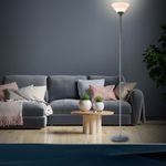 Светильник напольный с выключателем на проводе TR97615 SL серебро E27 max 40W D245*1760
