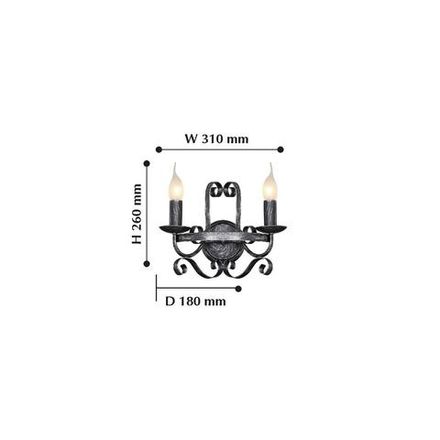 Бра Palermo 2162-2W, 2*E14*40W. ТМ F-Promo