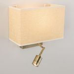 Citilux Декарт CL704303 Бра с бежевым абажуром и диммером