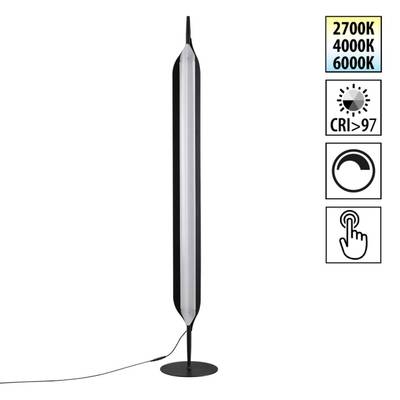 359543 LEDO NT25 326 черный Торшер диммир. со сменой цвет. темпер. (управление- сенсор) IP20 LED 32W 100-240V 2700К\4000К\6000К ALA