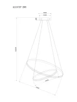 Подвесная люстра Arte Lamp FRODO A2197SP-2WH, 1хLED