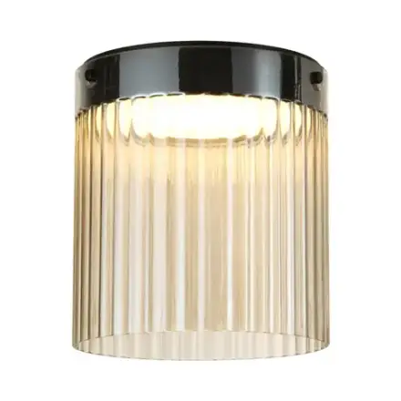 5047/20LC L-VISION ODL24 439 черный/светл.янтарный/металл/стекло Потолочный светильник LED 20W 4000К 2238Лм PILLARI