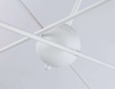 Подвесной светильник в стиле лофт TR80432/6 WH/GD белый/золото E27/6 max 60W D950*730